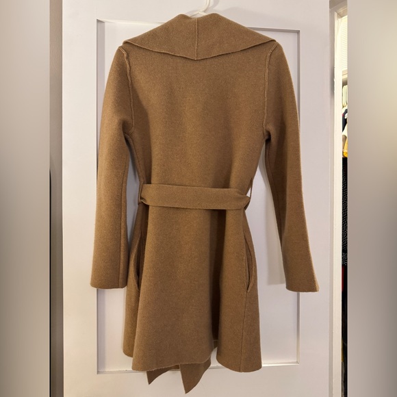 Cuyana Wool Cashmere Sweater Coat - Camel Color - Picture 6 of 9
